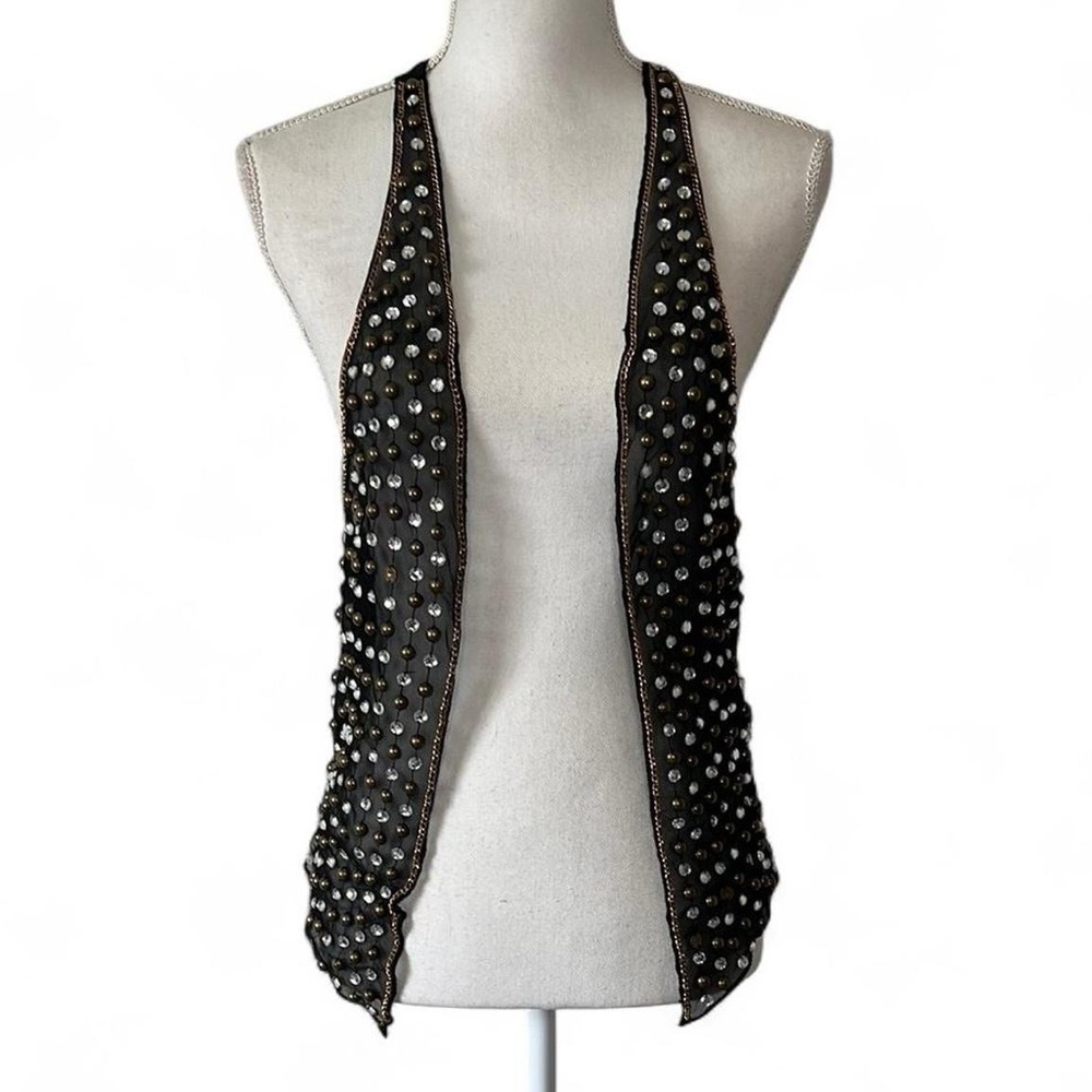 Studded Rhinestone Vest - Picture 2 of 7